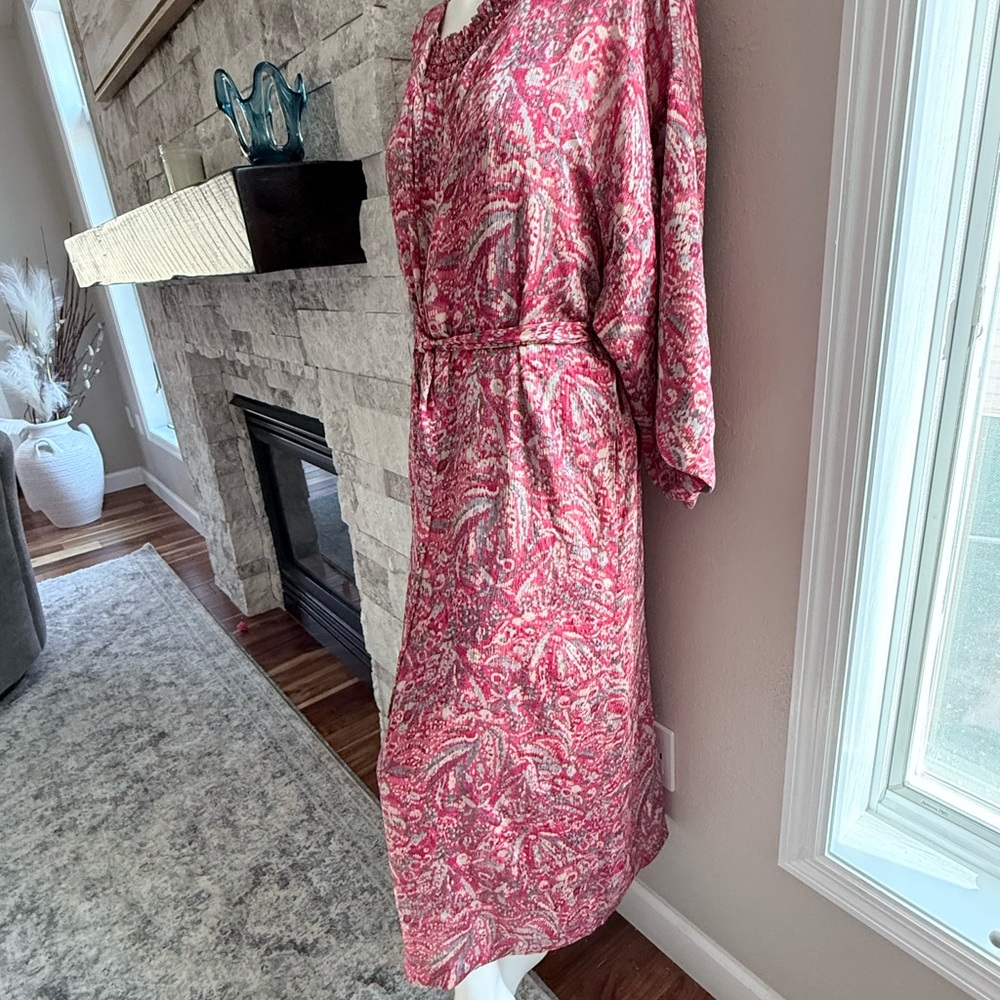 Oscar de la Renta Elegant Pink Lounge Set Luxury Designer Size M